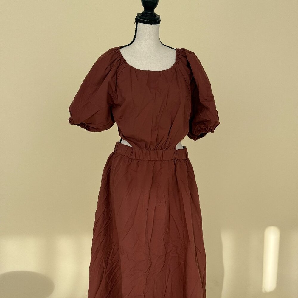 Abercrombie Dress - Chestnut Brown, Pockets